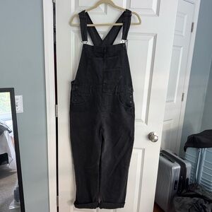 We The Free Oversized Black Charcoal overalls